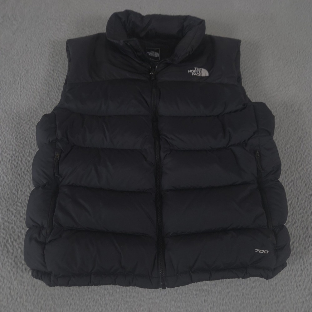 The North Face‎ Vest Mens Large Black Nuptse 700 Puffer Down Insulated Jacket